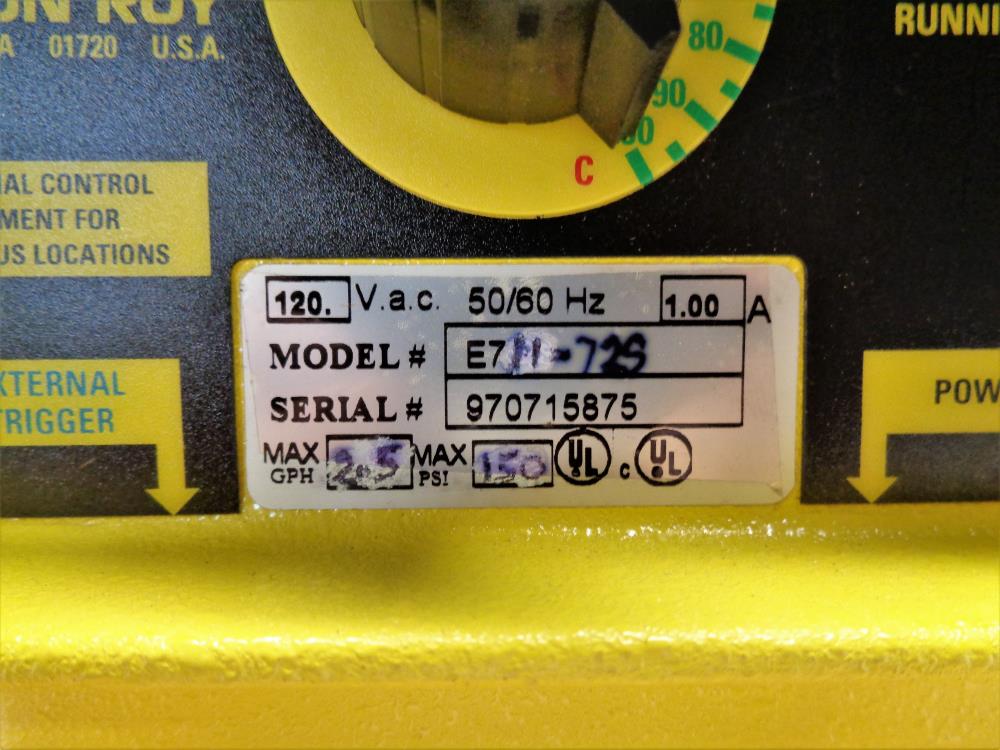 LMI Milton Roy Metering Dosing Pump E711-72S, w/ 2.5 GPH, 150 PSI